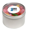 Standard Jelly Beans in Large Round Window Tin